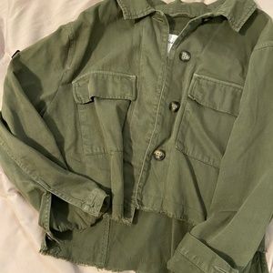 Green army jacket